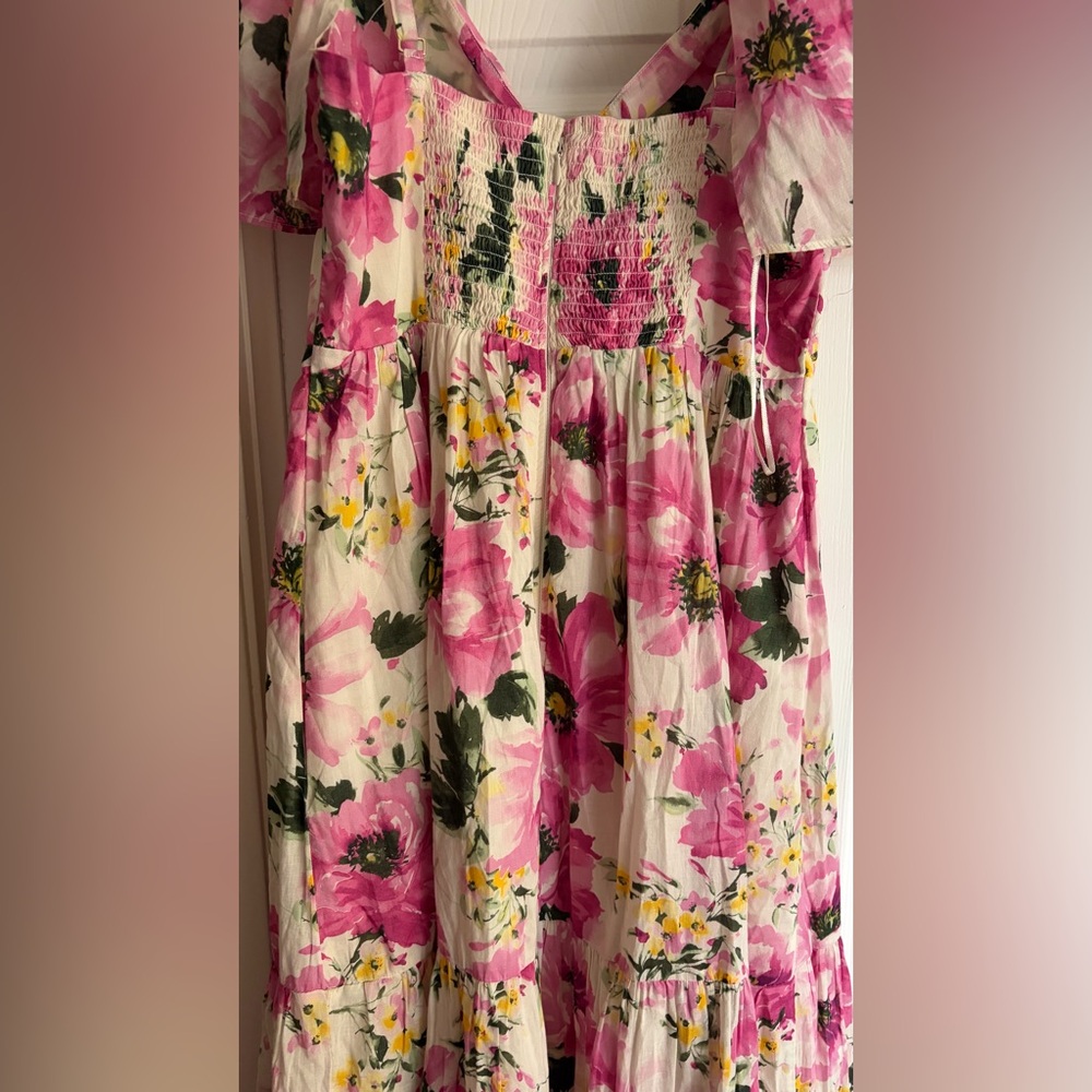 Abercrombie & Fitch Pink Floral Maxi Dress - Picture 4 of 9